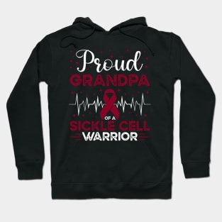 Proud Grandpa Of A Sickle Cell Warrior Sickle Cell Awareness Hoodie